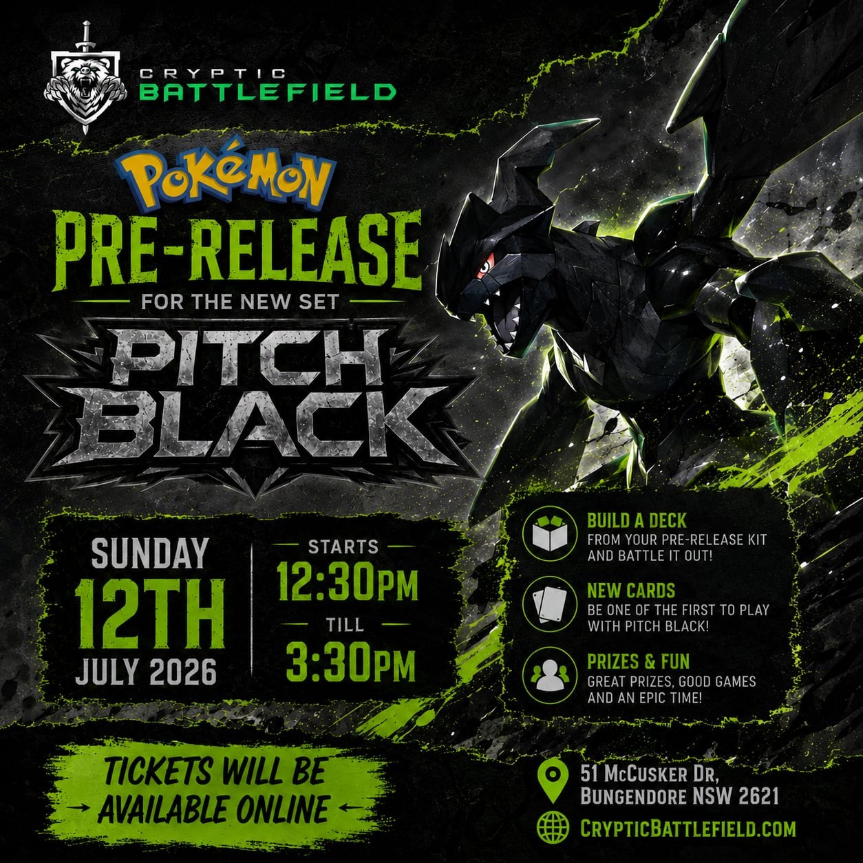 Pokémon Chaos Rising Pre release - Sunday 12th July