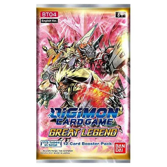 Digimon Card Game: Booster Pack – Great Legend [BT04]