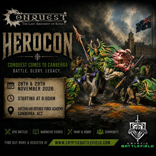 Herocon 2026 - Conquest 2K points - Worlds Charity Event